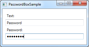 A simple PasswordBox control