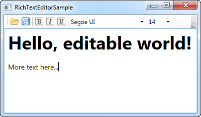 How-to: Creating A Rich Text Editor - The Complete WPF Tutorial