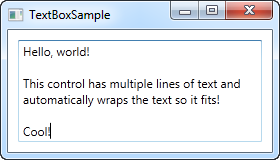 wpf textblock scroll